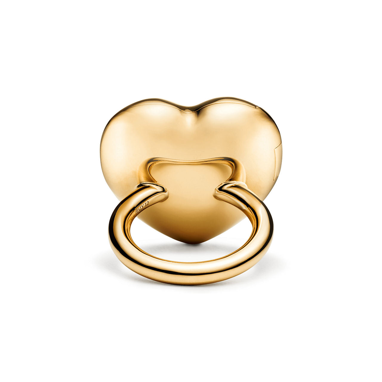 Return to Tiffany™ Bague Cœur plein en or jaune 18 carats et diamants