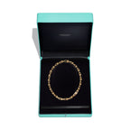 Collier à maillons. Medium en or jaune 18 carats et diamants