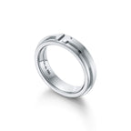 Tiffany T Bague étroite en or blanc 18 carats