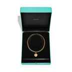 Collier Plaque Cœur en or jaune 18 carats. Medium.