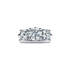 Tiffany Trois pierres Bague de fiançailles en platine 950 millièmes