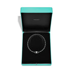 Collier cadenas à double anse en argent 925 millièmes. Medium.