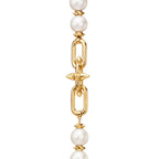 Collier Perles en or jaune et diamants