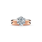 Tiffany® Setting Bague de fiançailles en or rose 18 carats