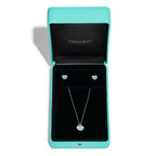 Parure collier et boucles d'oreilles en argent