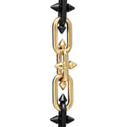 Collier en titane, or 18 carats et diamants