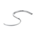 Bracelet jonc étroit en or blanc 18 carats