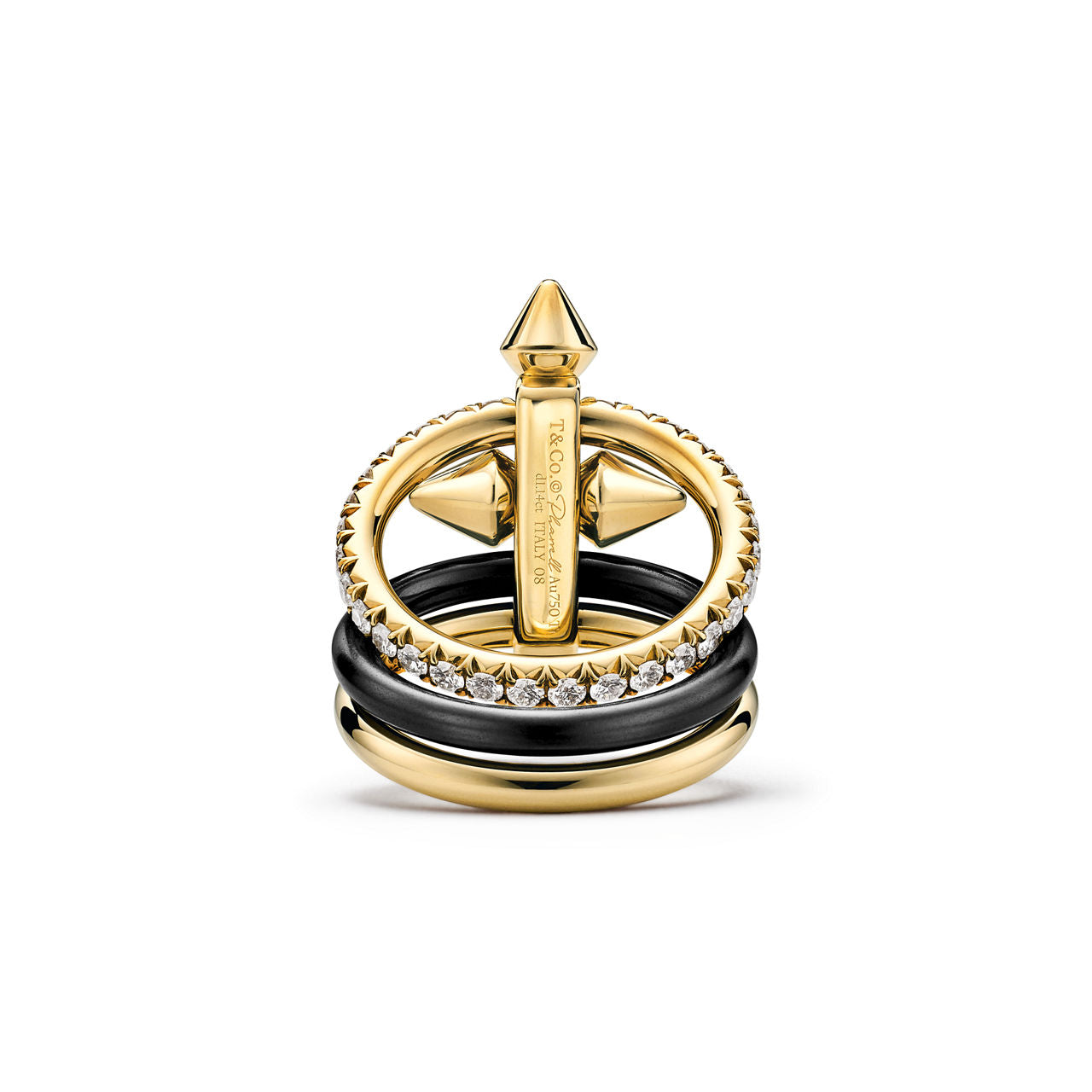 Tiffany Titan by Pharrell Williams Bague en titane, or 18 carats et diamants