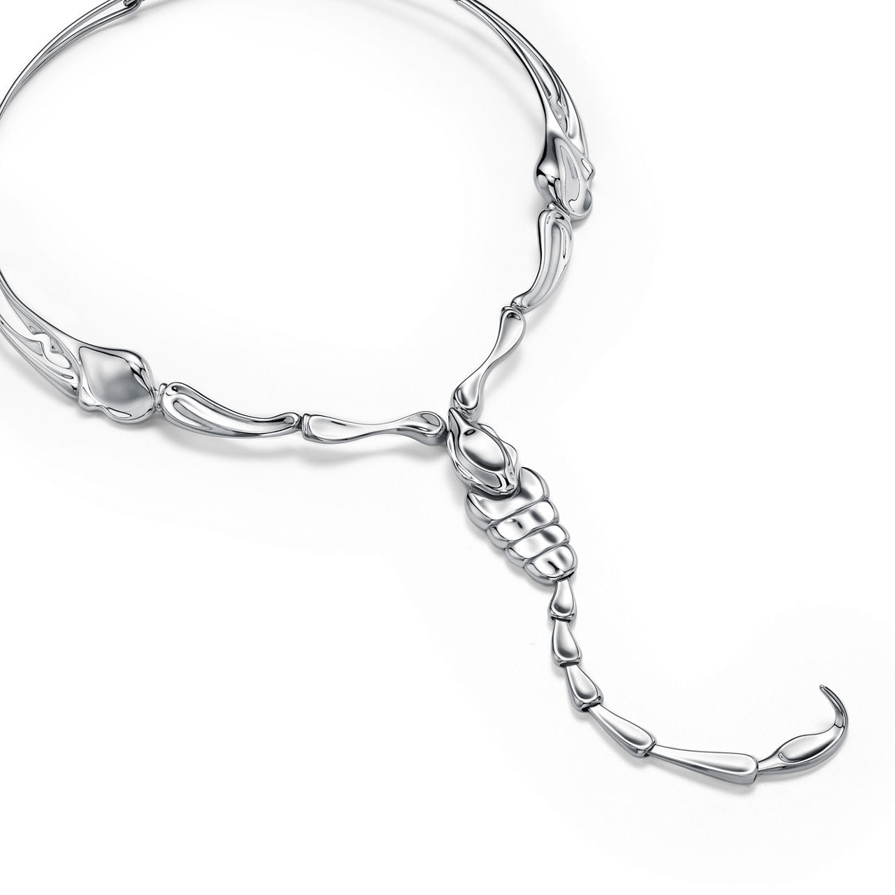 Collier Scorpion en argent 925 millièmes