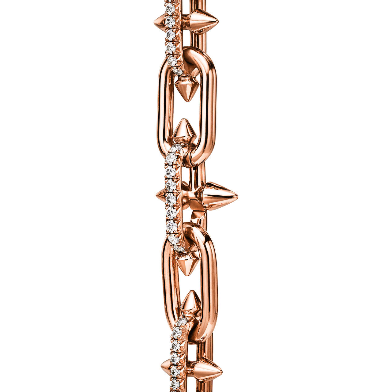 Collier en or rose et diamants