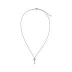 Collier Cœur plein avec fermoir à bascule en argent 925 millièmes