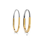 Bracelet jonc en or jaune et or blanc 18 carats