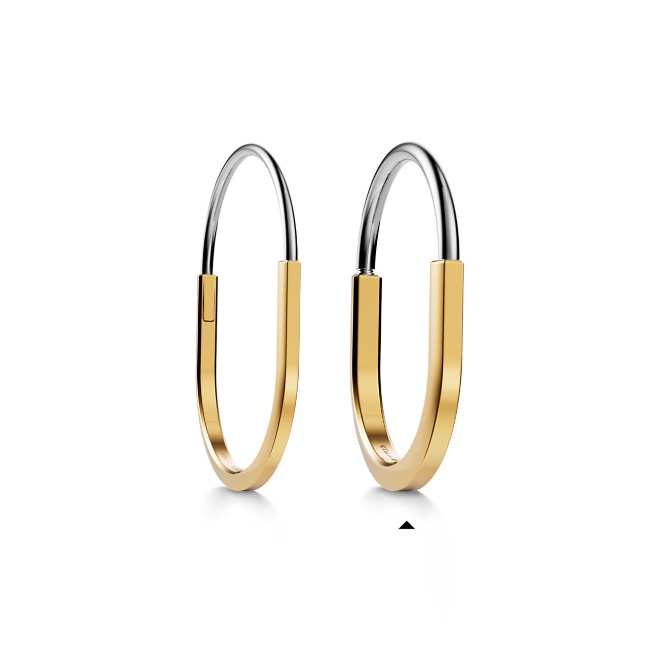 Bracelet jonc en or jaune et or blanc 18 carats