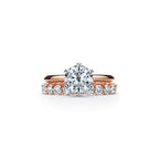 Tiffany® Setting Bague de fiançailles en or rose 18 carats