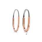 Bracelet jonc en or rose et or blanc 18 carats