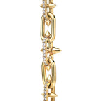 Collier en or jaune 18 carats et diamants