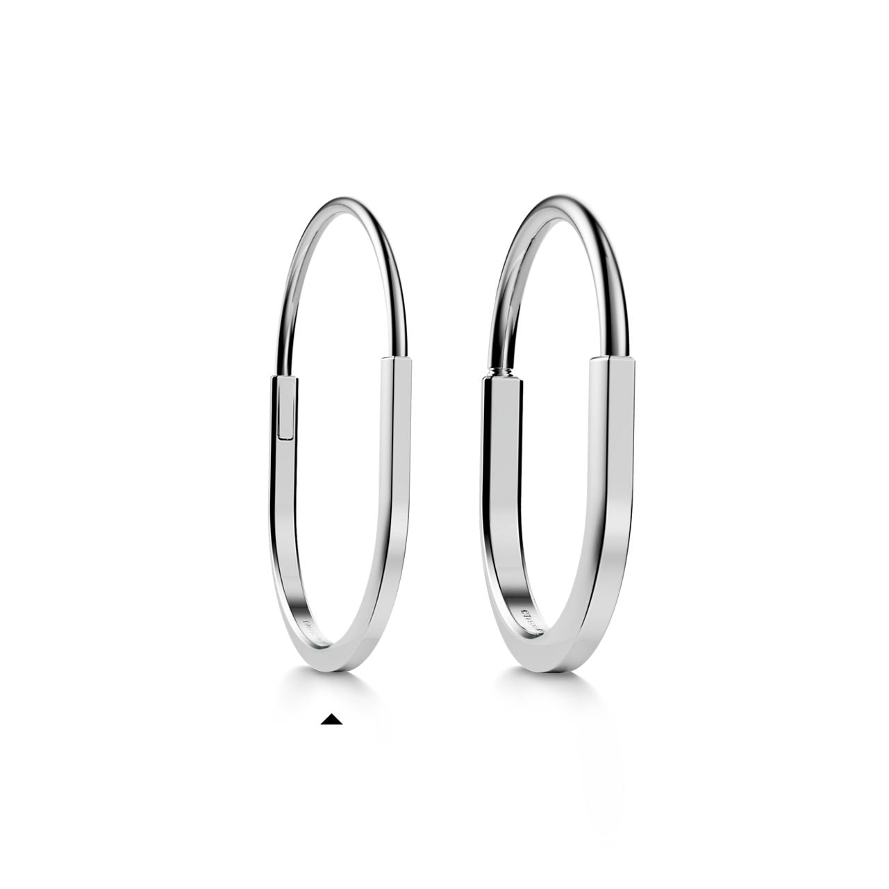 Bracelet jonc étroit en or blanc 18 carats
