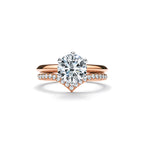 Tiffany® Setting Bague de fiançailles en or rose 18 carats