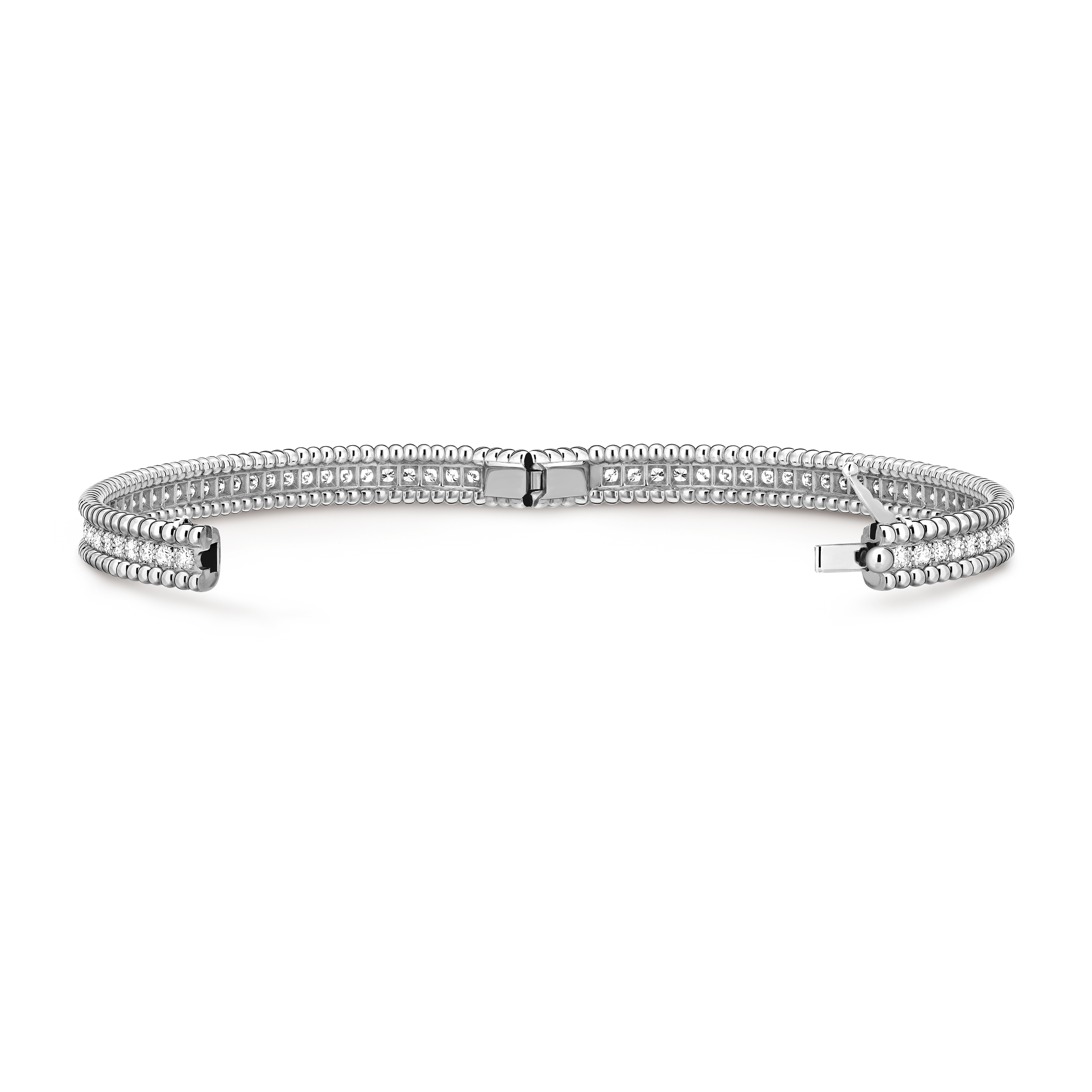 Bracelet Perlée diamants, 1 rang