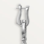 Boucles d'oreilles Agrafe, diamants taille brillant, pavées