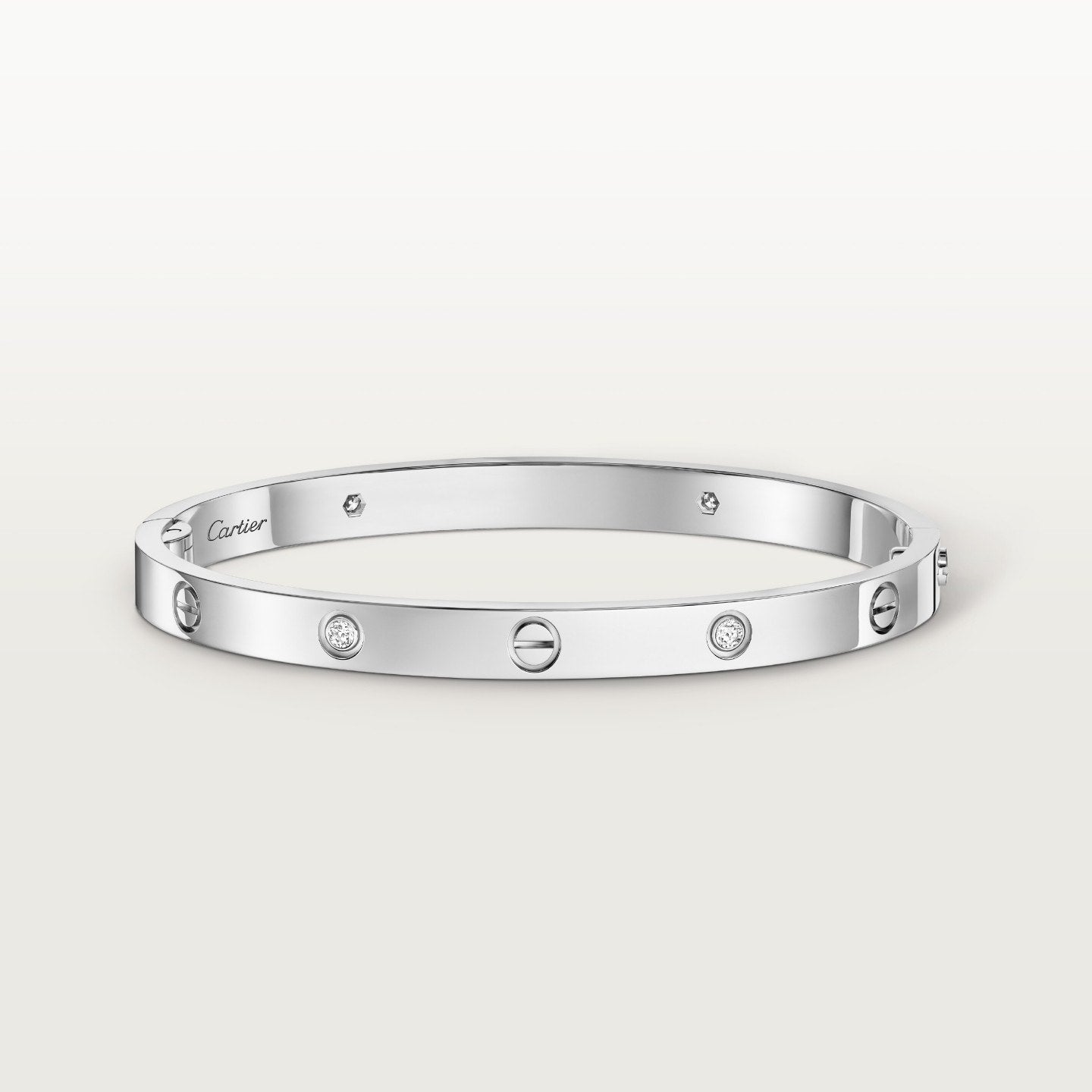 Bracelet LOVE, moyen modèle, 4 diamants