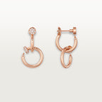 Boucles d'oreilles Juste un Clou, double, diamants