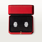 Puces d'oreilles 1895, 2 diamants taille ovale