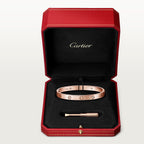 Bracelet LOVE, modèle classique, 4 diamants, fermeture une vis