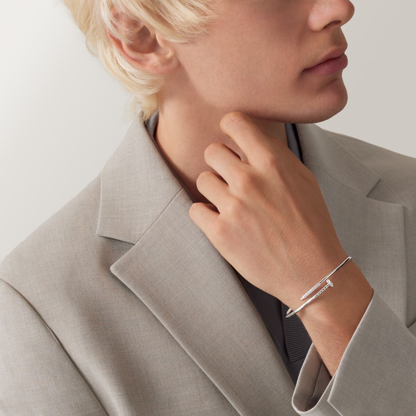 Bracelet Juste un Clou, petit modèle, diamants serti inversé
