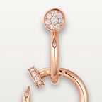 Boucles d'oreilles Juste un Clou, double, diamants