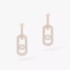 Boucles d'oreilles pendantes pavées So Move XL