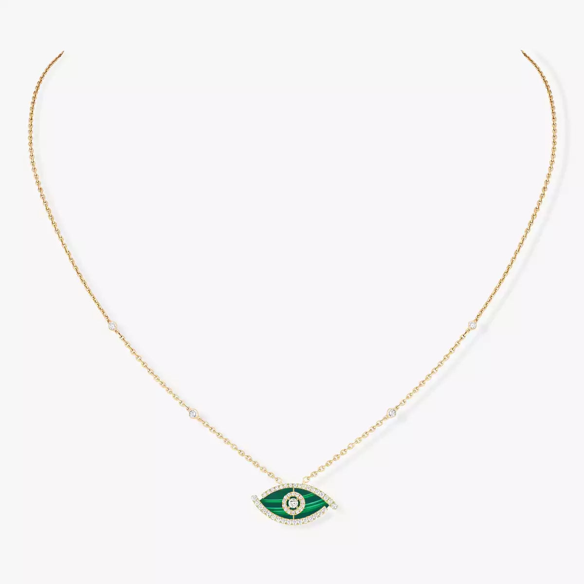 Collier malachite Lucky Eye