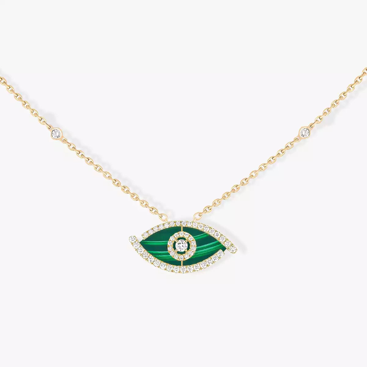 Collier malachite Lucky Eye