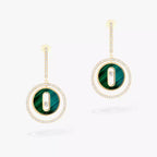 Boucles d'oreilles malachite Lucky Move PM