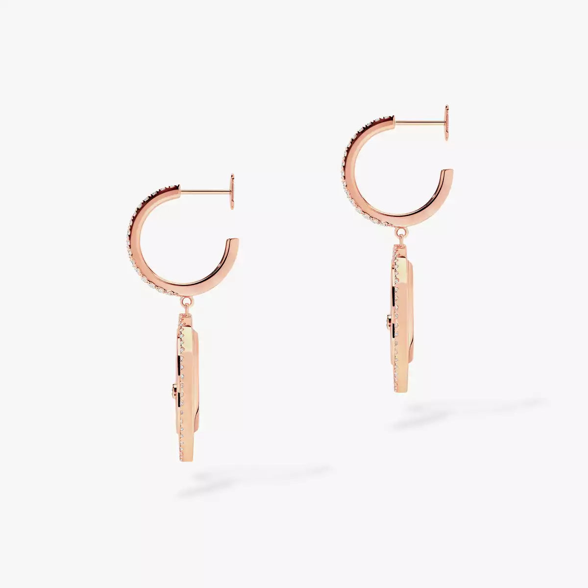 Boucles d'oreilles nacre blanche Lucky Move PM