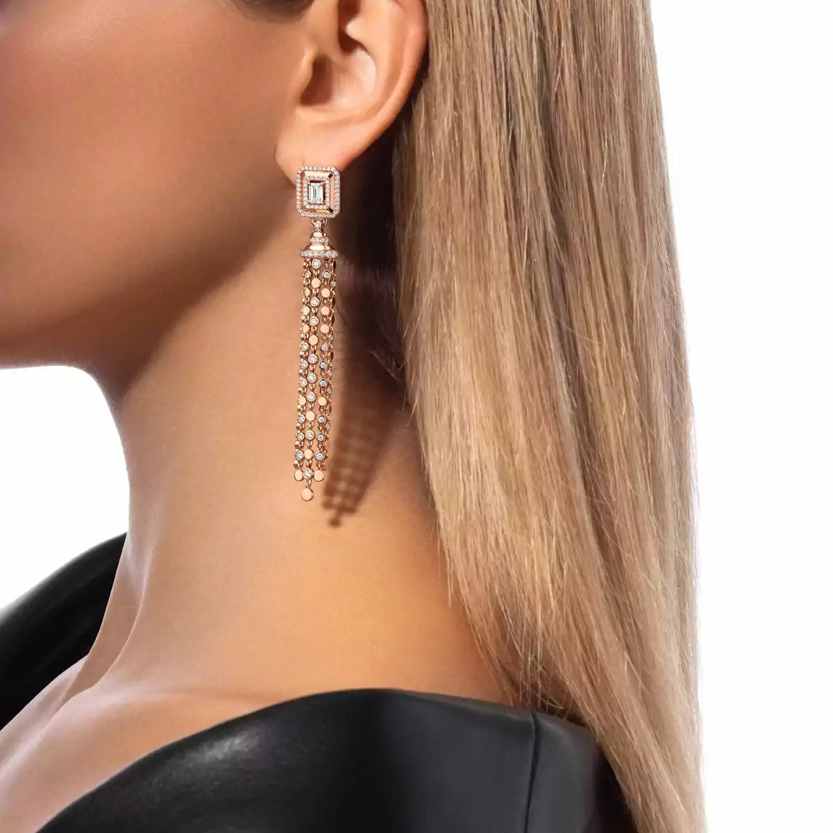 Boucles d'oreilles pompon D-Vibes 0,50ct