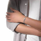 Bracelet cordon gris Move Titanium