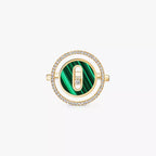 Bague malachite Lucky Move PM