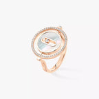Bague nacre blanche Lucky Move PM