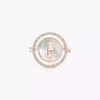 Bague nacre blanche Lucky Move PM