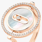 Bague nacre blanche Lucky Move PM