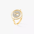Bague pavée Lucky Move PM