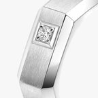 Bague brossée Moderniste MM