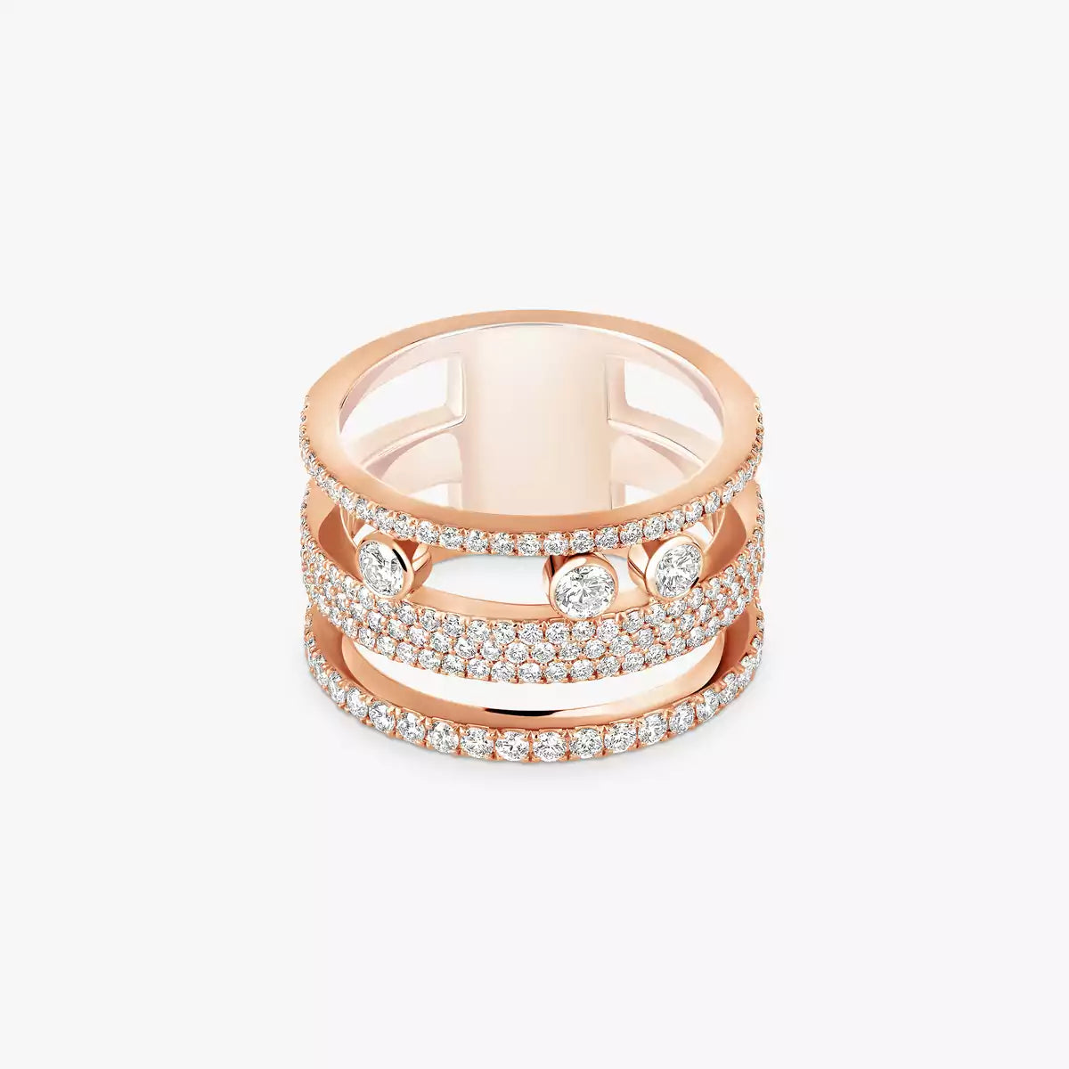 Bague pavée Move Romane GM