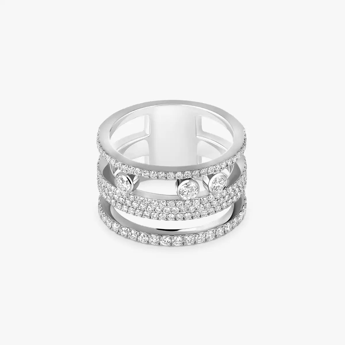 Bague pavée Move Romane GM