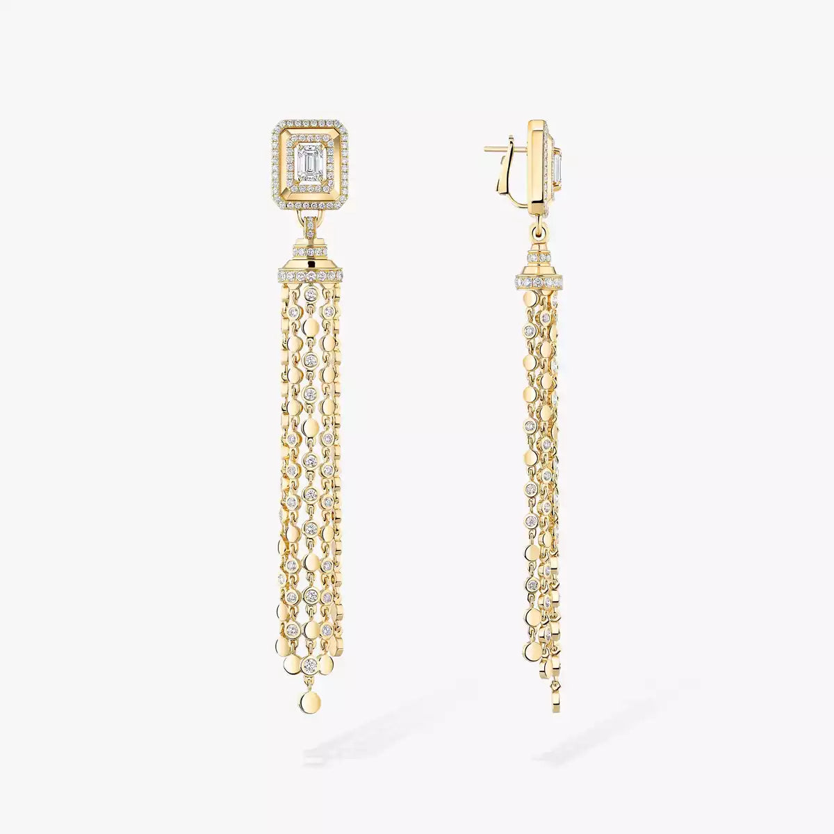 Boucles d'oreilles pompon D-Vibes 0,50ct
