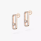 Boucles d'oreilles pavées Move Uno