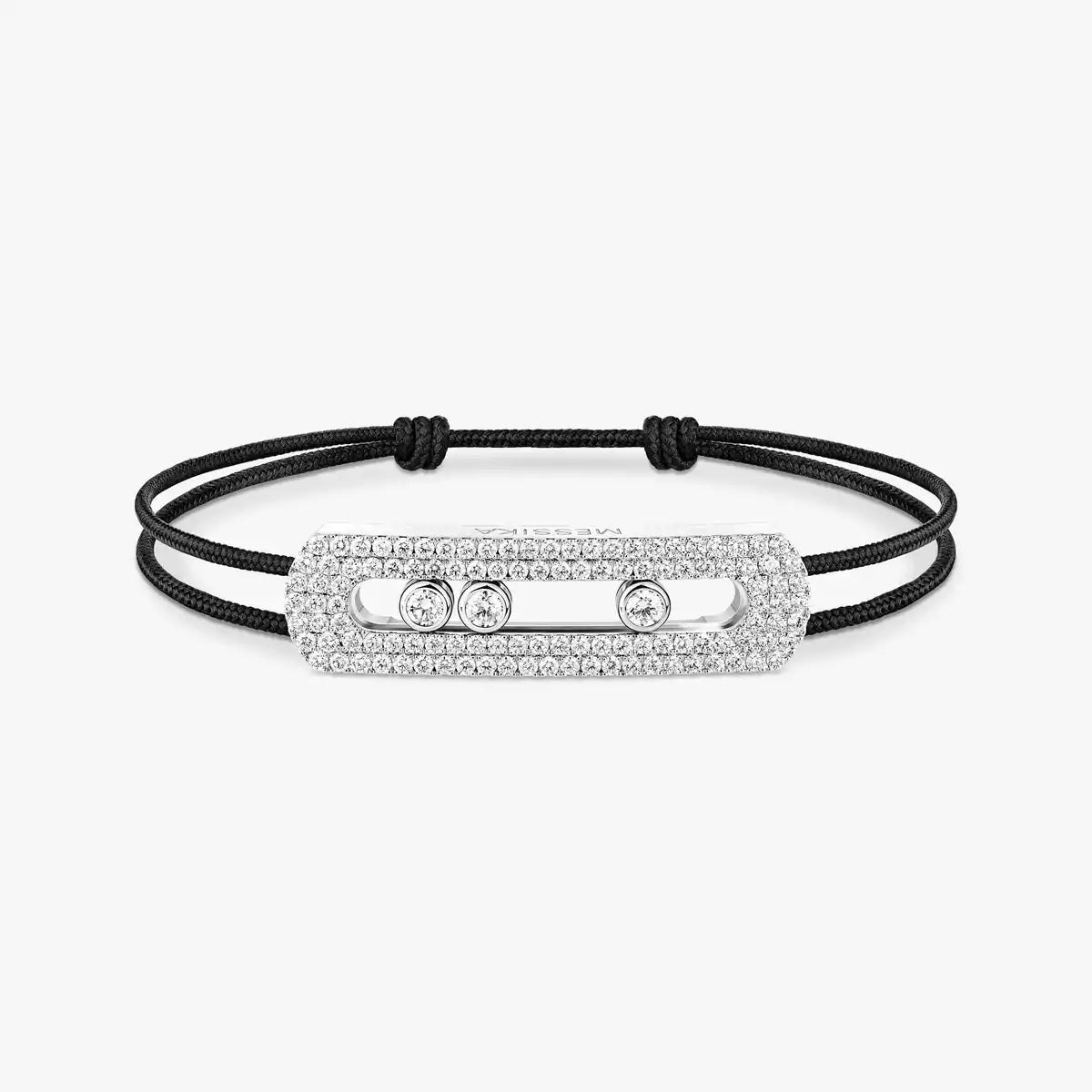 Bracelet cordon pavé Move Titanium XL
