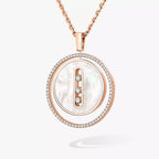 Collier nacre blanche Lucky Move MM