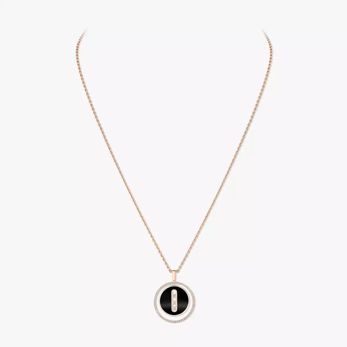 Collier onyx or rose Lucky Move MM